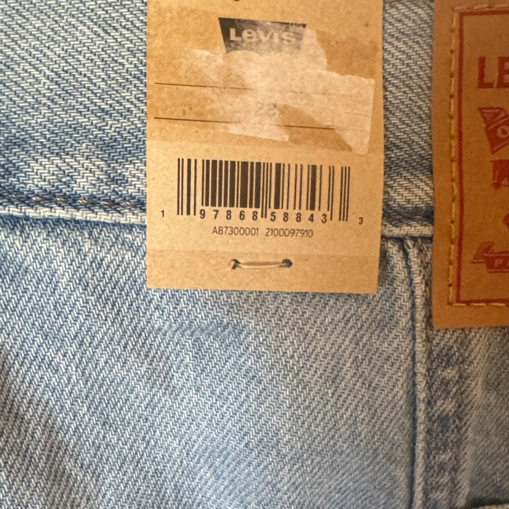 Levi's Light Blue Flared Denim Maxi Skirt - Picture 4 of 4